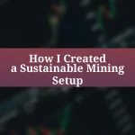 How I Created a Sustainable Mining Setup