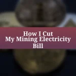 How I Cut My Mining Electricity Bill